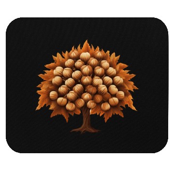Discover Autumn’s Melancholy: Brown Chestnut Tree Mouse Pads
