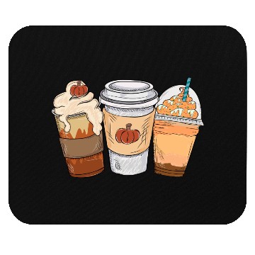 Discover Fall Coffee Drink Thanksgiving Mouse Pads
