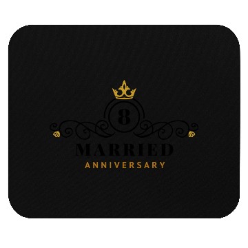 Discover 8th Wedding Anniversary Celebrating Mouse Pads