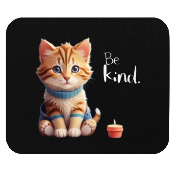 Discover Cute Cat Be Kind Mouse Pads