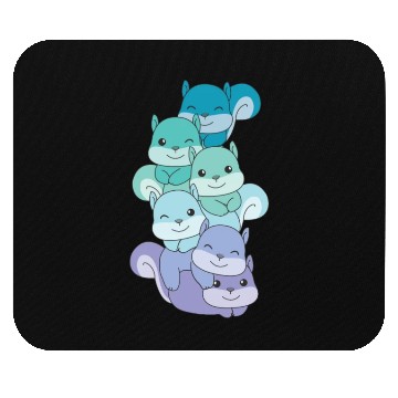 Discover Neptunic Flag Pride Lgbtq Cute Squirrel Pile Mouse Pads