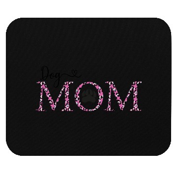 Discover Dog Mom Bright Green Mouse Pads