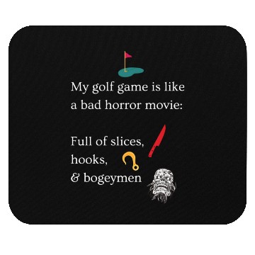 Discover Golfing Horror Movie Mouse Pads