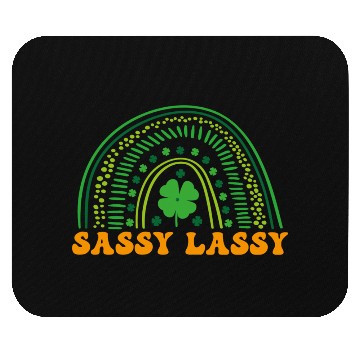 Discover Sassy Lassie Irish Rainbow Funny Saint Patrick s Mouse Pads