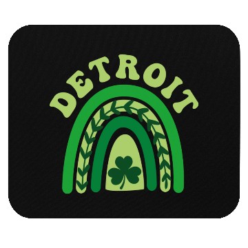 Discover Detroit Michigan Irish Shamrock Kawaii Rainbo St Mouse Pads