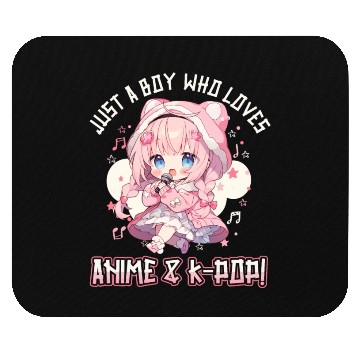 Discover Just a Boy who loves Anime and K-Pop Mouse Pads
