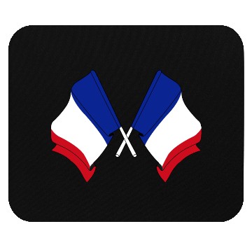 Discover Crossed two flags France Mouse Pads