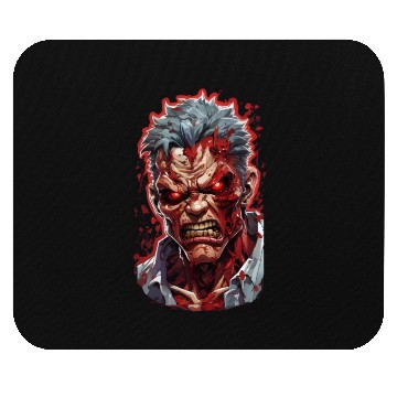 Discover Anime red angry zombie Mouse Pads
