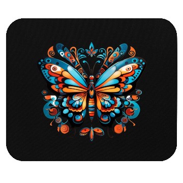 Discover Aztec Butterfly Rainbow Butterfly Women’s Mouse Pads