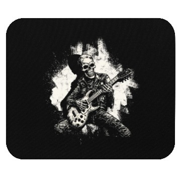 Discover Halloween Skeleton Playing Guitar - Music Mouse Pads