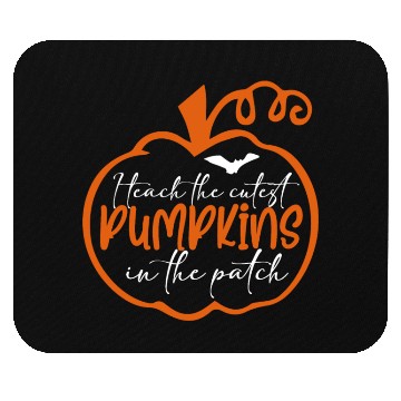 Discover Cutest Halloween Pumpkin Patch Teacher Fun Design Mouse Pads
