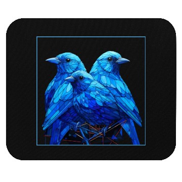 Discover Geometric Birds Mouse Pads