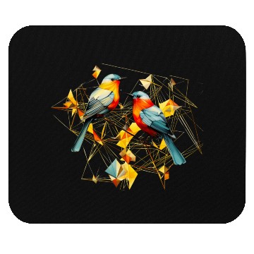 Discover Geometric Birds Mouse Pads
