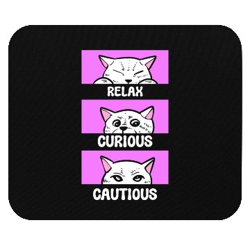 Discover Cat Mood Cat Store Worker Mouse Pads