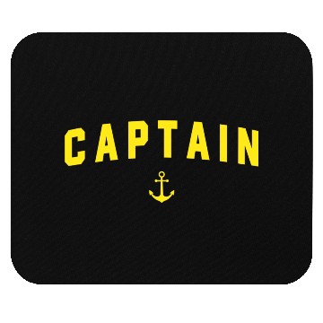 Discover Navy Blue Captain Mouse Pads