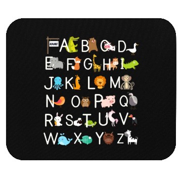 Discover Kindergarten teacher funny Alphabet Mouse Pads