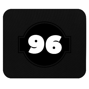 Discover Black and White Number 96 Mouse Pads
