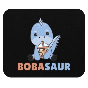 Discover Bobasaur Boba Dinosaur Dino Bubble Tea Mouse Pads