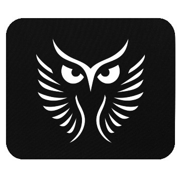 Discover Modern Owl: Abstract, Minimalistic Artistry Mouse Pads