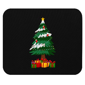 Discover Merry Christmas Tree with Surprise Presents Boxes Mouse Pads