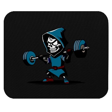 Discover Gym Reaper, Grim Reaper Mouse Pads halloween fitness