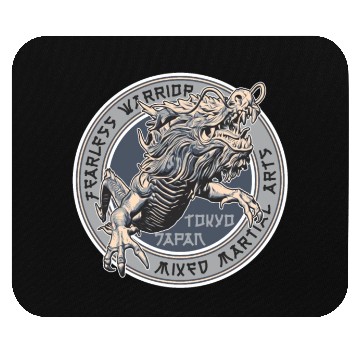 Discover Fearless Warrıor Mixed Martia Arts Mouse Pads