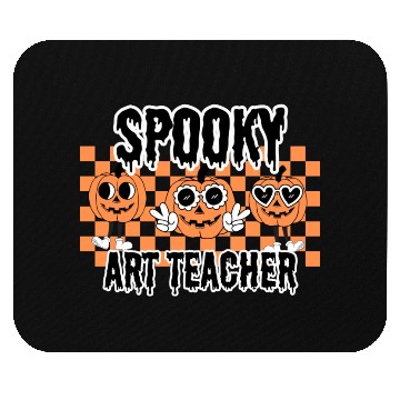 Discover Halloween Spooky Art Teacher Mouse Pads