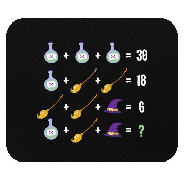 Discover Math Teacher Halloween Day Mouse Pads