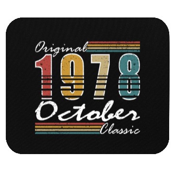 Discover 1978 vintage birthday year of birth 1978 gift Mouse Pads