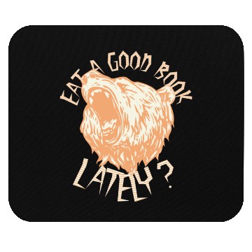 Discover Eat a Good Book Lately Mouse Pads