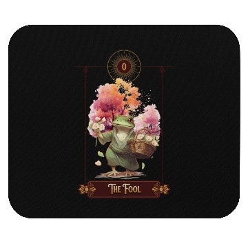 Discover "The Fool" Frog Tarot Card Mouse Pads