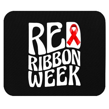 Discover Red ribbon week Mouse Pads