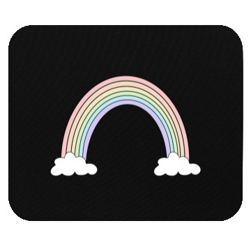 Discover Pastel Rainbow Love Mouse Pads