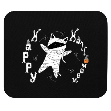 Discover Halloween Cat Mummy For Cat Lover Mouse Pads