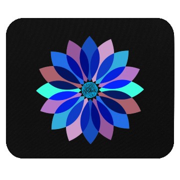 Discover Neon Floral Mandala Mouse Pads