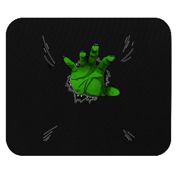 Discover Halloween Green Hand Mouse Pads