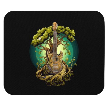 Discover Tree-guitar fusion Mouse Pads