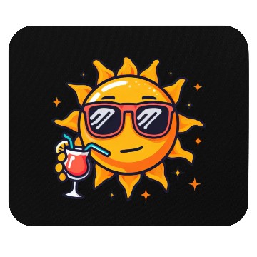Discover Sun cocktail relaxation star sun Mouse Pads
