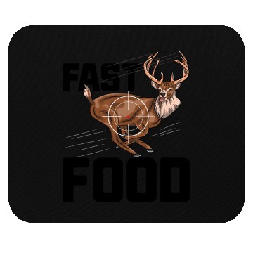 Discover Fast Food Deer Hunting Mouse Pads