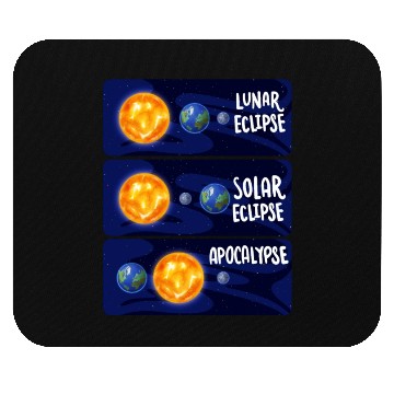 Discover Lunar Eclipse Solar Apocalypse Astrology Science Mouse Pads