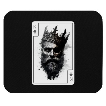 Discover King Gothic Poker Card Game Horror Creepy Mouse Pads