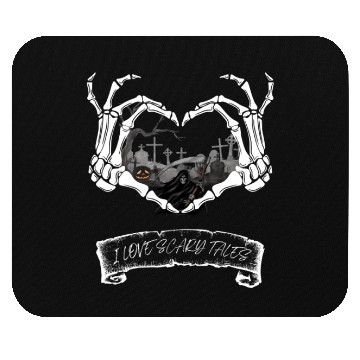Discover Halloween, love scary tales Mouse Pads