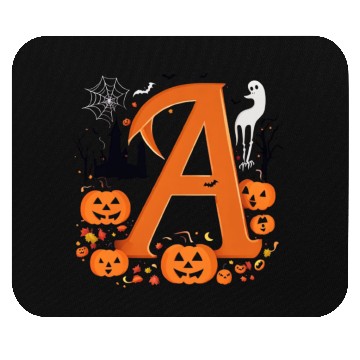 Discover pumpkin with letter A Mouse Pads