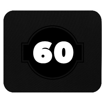 Discover 60 Years Anniversary - Number Sixty Mouse Pads