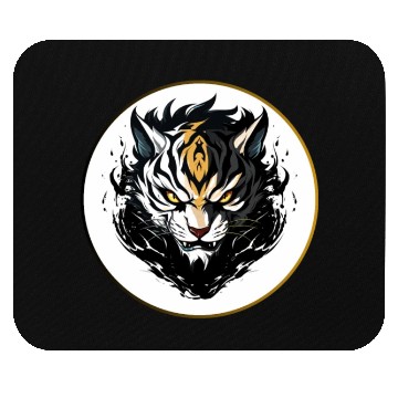 Discover Fierce Tiger Anime Mouse Pads