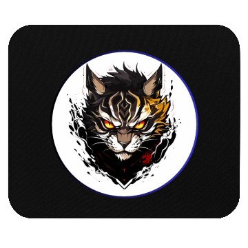 Discover Fierce Tiger Anime Mouse Pads