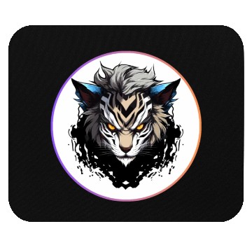 Discover Fierce Tiger Anime Mouse Pads
