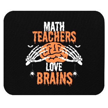 Discover Halloween math teacher Mouse Pads
