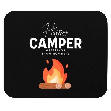 Discover Happy Camper Mouse Pads