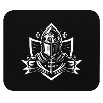 Discover Templar Knight: Crusader Art Graphic Mouse Pads